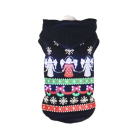 Light-Up Patterned Holiday Hooded Sweater Costume