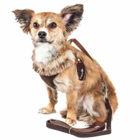 Faux-Fur Collar Harness & Leash Set