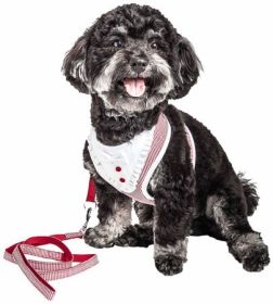 Candy Stripe Bowtie Harness & Leash Set