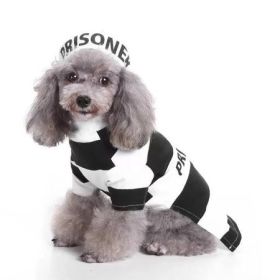Striped Inmate Costume Uniform, 2-Piece Set