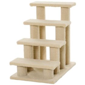 4-Step Carpeted Pet Stairs for Small & Senior Dogs