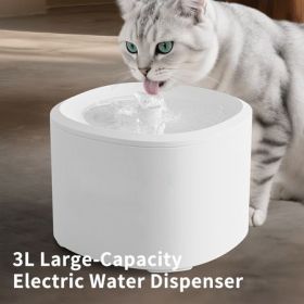 Silent Circulating Water Fountain for Dogs, White