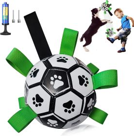 Interactive Football Dog Toy – Grab Ring Design