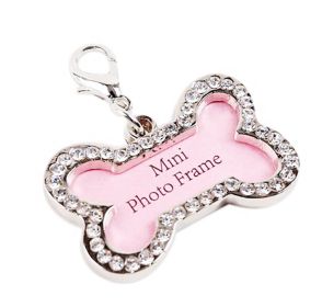 Rhinestone Bone ID Tags – Writable 3-Pack