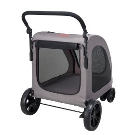 Heavy-Duty 4-Wheel Pet Stroller – 160lb Capacity