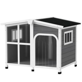 Cabin Dog House with Openable Roof – Large Breed