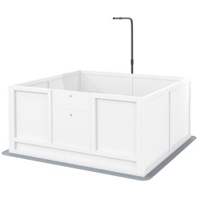 Puppy Whelping Box – Adjustable Door with Pig Rail