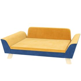 Small Dog Sofa Bed – Washable Cover & Non-Slip Pads