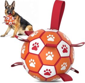 Soccer Ball Dog Toy – Multi-Strap Design