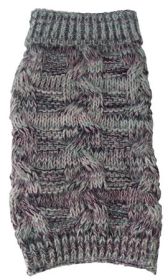 Royal Bark Cable Knit Designer Dog Sweater