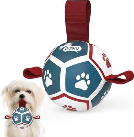 Small Dog Soccer Ball with Grip Straps, Red