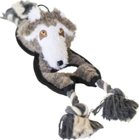 Flat Tugger Wolf Tug Toy with Hidden Ball