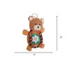 Flat Sport Bear Rope Plush Toy - Orange
