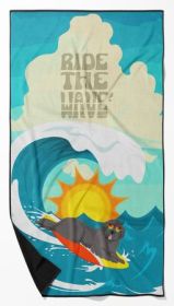 Black Newfoundland Oversized Beach Towel
