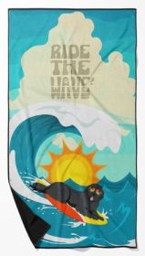 Grey Newfoundland Oversized Beach Towel