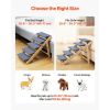5-Step Foldable Wood Pet Stairs for Beds & Cars