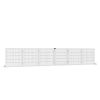 6-Panel Folding Wooden Pet Gate in White