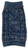 Classic Blue Cable Knit Sweater