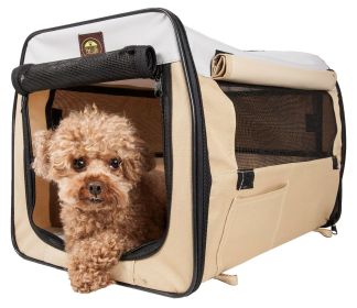 Folding Zippered Lightweight Travel Crate (size: X-Small)