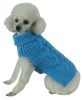 Swivel-Swirl Cable Knit Designer Dog Sweater
