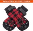 Anti-Slip Traction Dog Socks with Reflective Straps