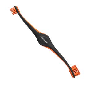 Dual-Ended Dog Toothbrush with Tongue Cleaner (Color: Orange)