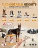 Adjustable Elevated Dog Bowl Set with Non-Slip Mat