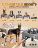 Adjustable Elevated Dog Bowl Set with Non-Slip Mat