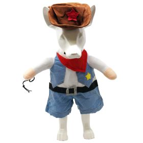 Rodeo Bones Cowboy Costume Set (Color / Size: Denim Blue / X-Large)