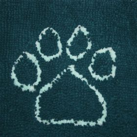 Dirty Dog Door Mat in Mocha Brown (Color / Size: Petrol/Turquoise / Medium)