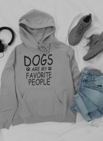 Dogs Are My Favorite People Hoodie (Size / Color: Small / Athletic Heather)