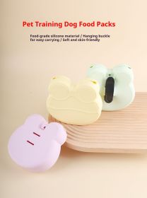 Silicone Training Treat Pouch with Clip (Color: Yellow)