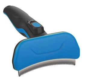 Fur-Guard Self-Cleaning Deshedding Comb (Color: Blue)