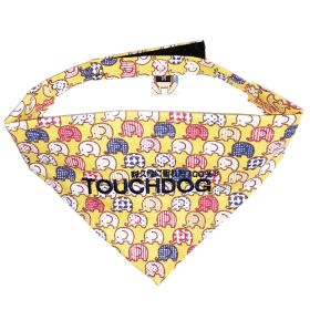 Elephant Print Velcro Bandana (Color / Size: Yellow / Medium)