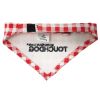 Plaid Print Velcro Bandana