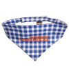 Plaid Print Velcro Bandana