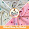 Cozy Paw-Print Fleece Blankets, Set of 3