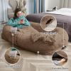 Oversized Faux Fur Cuddle Bed for You and Your Pup
