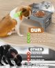 Adjustable Elevated Dog Bowl Set with Non-Slip Mat