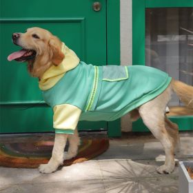 Big Dog Pocket Sweater for Cold Weather (Color / Size: Double Color Transparent Pocket Big Dog Sweater (Black) / Xl - Bust 89Cm (60-70Kg Recommended))