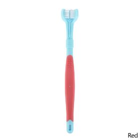 Three-Head Multi-Angle Dog Toothbrush (Color: B04)
