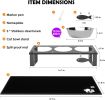 Elevated Dog Bowl Stand with Splash-Proof Mat