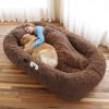 Oversized Faux Fur Cuddle Bed for You and Your Pup