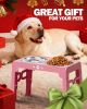 Adjustable Elevated Dog Bowl Set with Non-Slip Mat