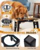 Adjustable Elevated Dog Bowl Set with Non-Slip Mat