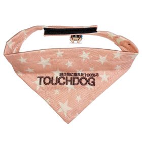 Bad-to-the-Bone Star Print Velcro Bandana (Color / Size: Pink / Large)