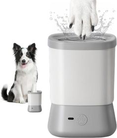 Electric Paw Cleaner for Dogs (Color: Grey)
