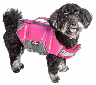 Tidal Guard Reflective Dog Life Jacket (Color / Size: Pink / Small)