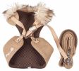 Faux-Fur Collar Harness & Leash Set