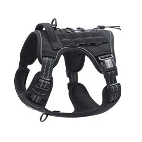 No-Pull Tactical Training Harness (Color / Size: Purple Camo / Xl(Neck -20-31",Chest -26-42"))